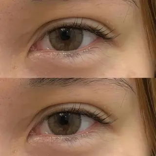 マツエク・マツパ 超透明感カラー🦋韓 国羽エクステ🪽🫧のヘアスタイル