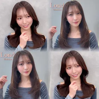 セミロング カラー 🇰🇷韓国レイヤー 錦糸町【北山謙三】のヘアスタイル