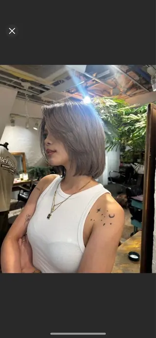 ショート カラー 新宿デザインカット 👶RENAのヘアスタイル