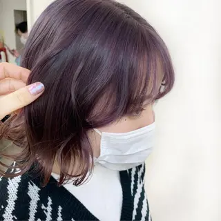 ミディアム パーマ ヘアアレンジ 💕上野美容師☁ ブリーチ💖サワのヘアスタイル