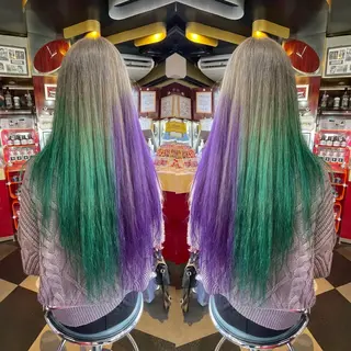 ロング 👑派手髪/カット 👑ANRYのヘアスタイル