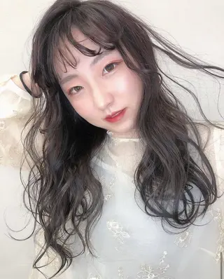 カラー Sherry/R 三川町 ayakaのヘアスタイル