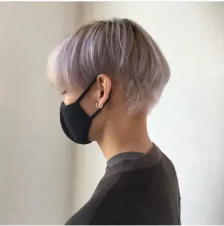 ショート カラー メンズ 清水 美香のヘアスタイル