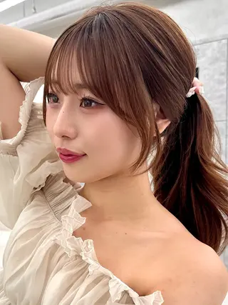 ロング レイヤー/韓国/ 顔周り/しんやのヘアスタイル