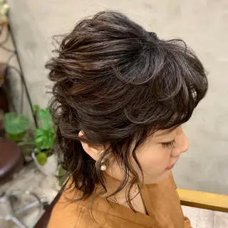 ミディアム まつパ・ヘアセット ♡Chinami♡のマツエク・マツパデザイン