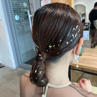 セミロング ヘアアレンジ 🌷レイヤーカット/ フルキシオリ🌷のヘアスタイル