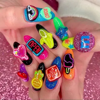 ネイル シェアサロンLei.g(レイジー)所属・3Dアートネイル💗 都築レナのネイルデザイン