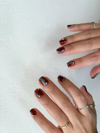 ネイル 🌲🌳🚪iiit o🌲🌳🌲のネイルデザイン