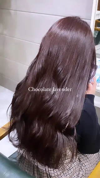セミロング カラー ヘアアレンジ 🕯コバ/レイヤー/ 透明感/縮毛🕯のヘアスタイル