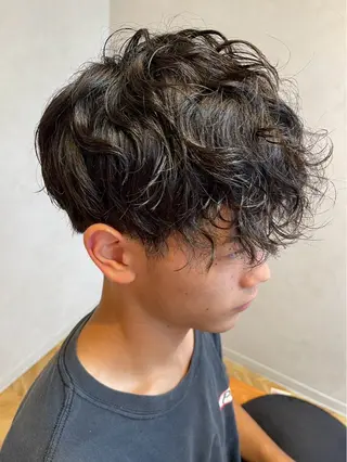 パーマ メンズ number大分/ 磯部栞里のヘアスタイル