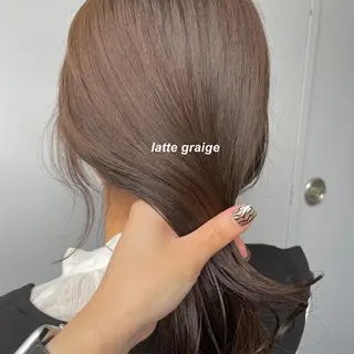 セミロング カラー Qin shaire salon 原宿店所属・レイヤーカット 韓国ヘアayameのヘアスタイル