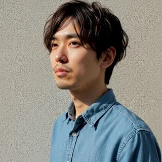 ミディアム カラー パーマ メンズ 🎸メンズ/パーマ/ ショート🎸工藤達哉のヘアスタイル