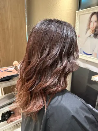 ミディアム カラー グランジュ京橋店所属・石田 頌のヘアスタイル