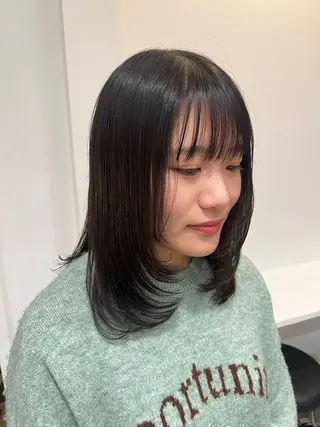 ミディアム 無料カットモデル‪✨ ✂️Nanami🌷のヘアスタイル