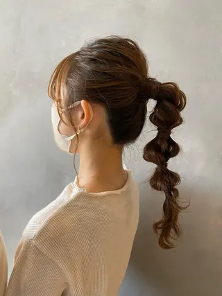 ロング 内田 遥香のヘアスタイル