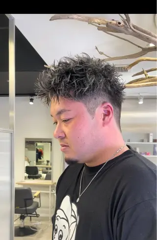 ショート カラー パーマ メンズ 【圧倒的センス】 まる/メンズカラーのヘアスタイル