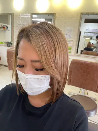 ミディアム Raf hair'z所属・あ みのヘアスタイル