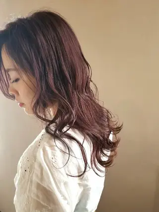 セミロング Ash 店長　山下達也のヘアスタイル