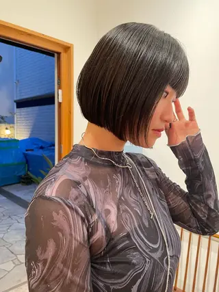 ショート カラー ヘアアレンジ 髪質改善ストレート✨ パーマヘア✨YUKIのヘアスタイル