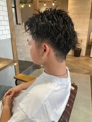 ミディアム 菊地 優斗のヘアスタイル