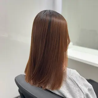 ロング パーマ ブリーチなし Ⅰ 髪質改善カラーのヘアスタイル