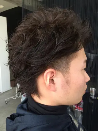 ショート カラー パーマ メンズ Hair&Eyelash SUNNY GRACE✂︎Cherie所属・SUNNY GRACEのヘアスタイル