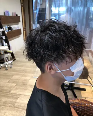 ショート パーマ メンズ メンズパーマ/ スパイキー/神田正紀のヘアスタイル