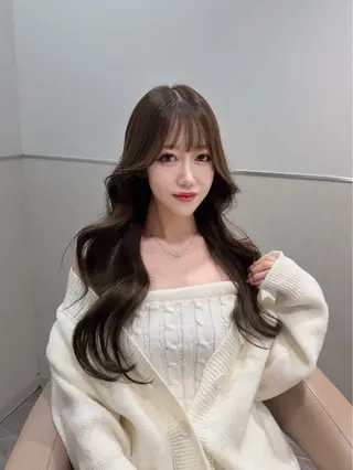 ロング カラー 韓国ヘア/エクステ/ Maiのヘアスタイル