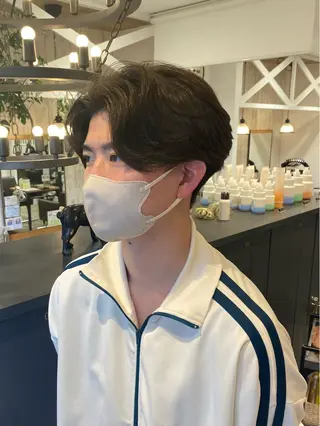 ショート パーマ 柴田 枝利子のヘアスタイル
