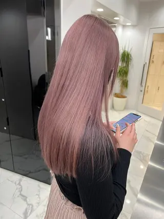ロング カラー も ものヘアスタイル