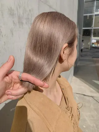 ミディアム 韓国風/髪質改善 赤み消し✨junkiのヘアスタイル