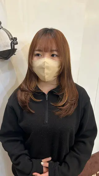 ロング レイヤーカット大人気 //吉田百花のヘアスタイル