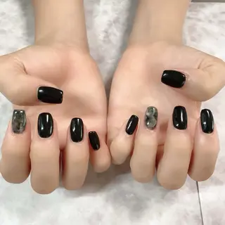 ネイル マジョリカ ブルーのネイルデザイン