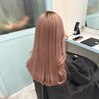 ロング カラー 暖色🩷透明感カラー ♡Maika♡のヘアスタイル