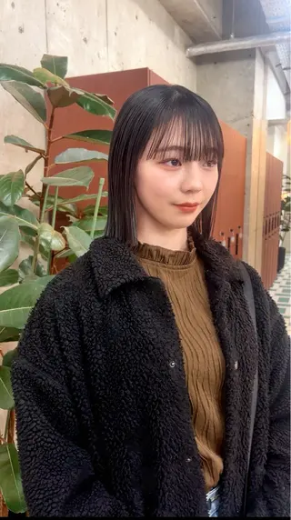 ミディアム noe所属・AYAKA/名古屋/ 栄/ボブ/透明カラーのヘアスタイル