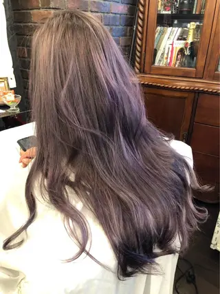 ロング カラー 藤井菜々 （エルベスアクト）のヘアスタイル