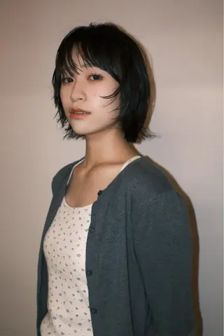 ミディアム カラー KEI gattacaのヘアスタイル
