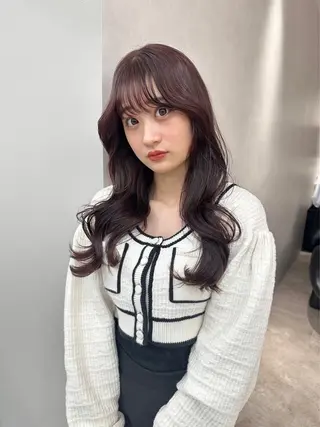 セミロング カラー 池袋/似合わせ/縮毛 髪質改善【ugen】のヘアスタイル