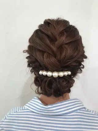 セミロング ヘアアレンジ トレンドヘアーに🌈 川村　静香のヘアスタイル