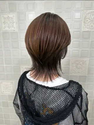 ミディアム ✂️レイヤーカット 顔まわり枝松 凌✂️のヘアスタイル