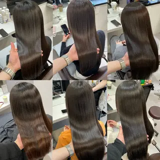 セミロング 艶髪/縮毛矯正/ Core mikuaのヘアスタイル