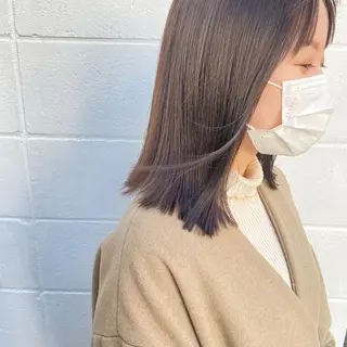 ミディアム カラー rikako ✩ 大宮hips.*のヘアスタイル