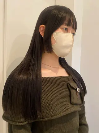 ロング カラー 永田 愛莉のヘアスタイル