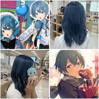 ロング 推し活/韓国/ブリー チカラーminamiのヘアスタイル