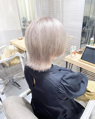 ミディアム カラー 髪質改善 Noe心斎橋店のヘアスタイル