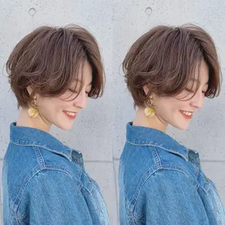 ショート カラー パーマ ショート特化/ 似合わせカット/高津のヘアスタイル