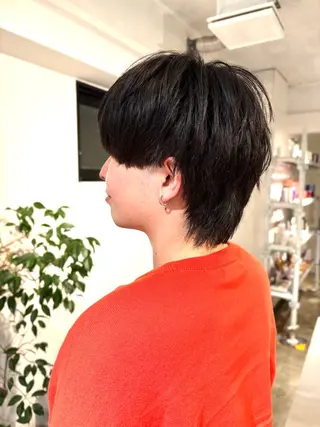 ショート パーマ メンズ become men's hair 名駅店所属・名駅/フェザーパーマ 韓国ヘア/森岡のヘアスタイル