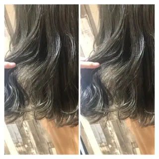 セミロング カラー 髪質改善艶髪 ℍ𝔸ℝ𝕌𝕂𝔸のヘアスタイル