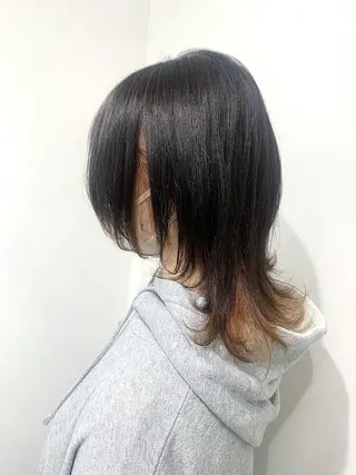 ミディアム カラー レイヤー ハイトーン 暖色⭐︎KANAKOのヘアスタイル