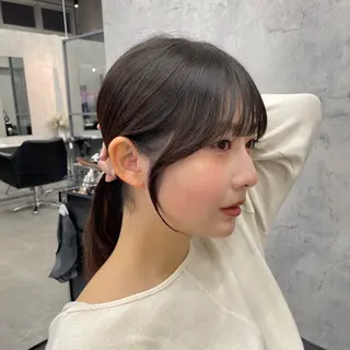 ミディアム カラー 顔まわり/レイヤー 🌼MIU🌼のヘアスタイル